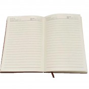 A5 PU leather Lined Notebook